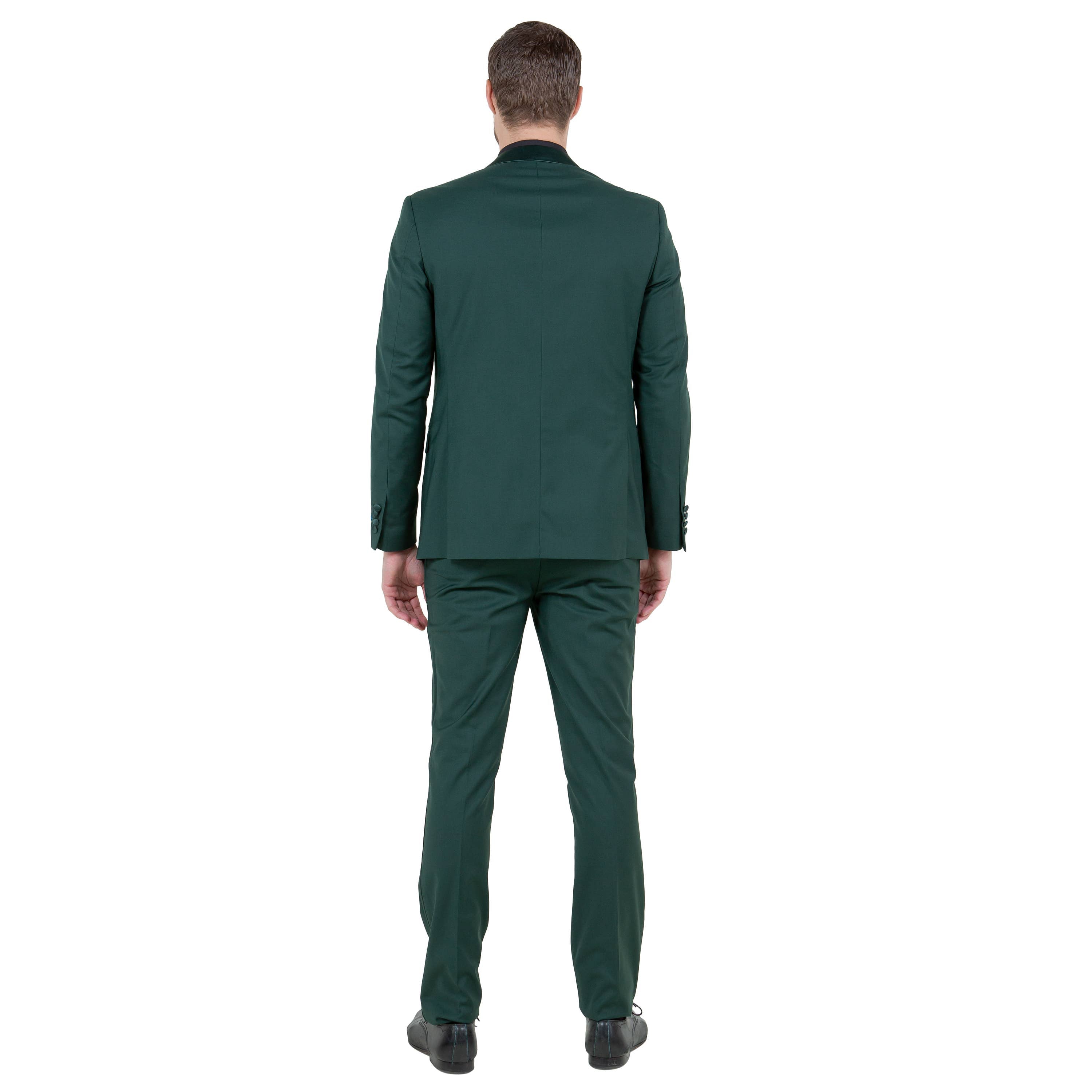 Bryan Michaels Men's 2pc Tuxedo Set Satin Notch Lapel, Green