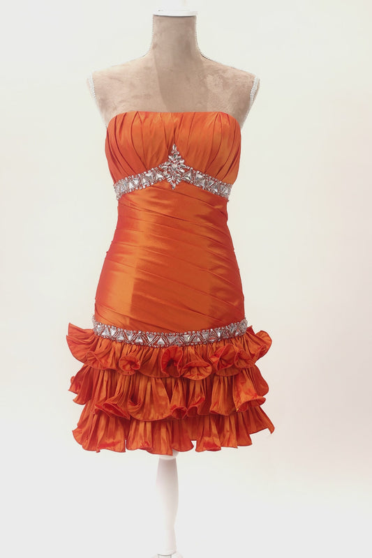 Sunset Sparkle Ruffle Dress