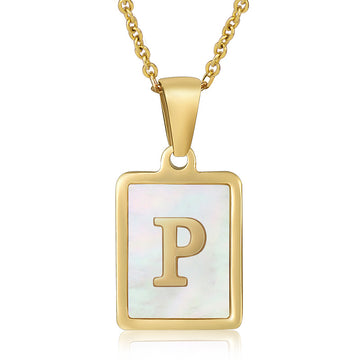 Glamo Initial Pendant Necklace