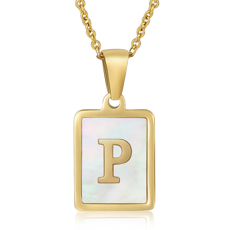 Glamo Initial Pendant Necklace