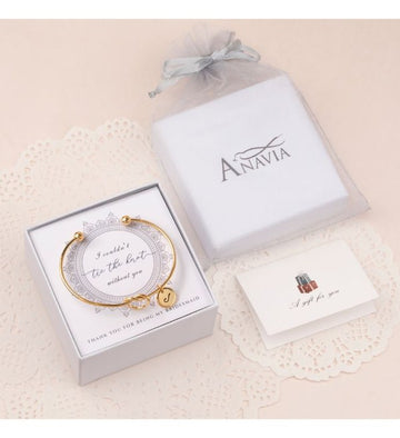 Wedding Personalized Bridesmaid Bangle Gift Set