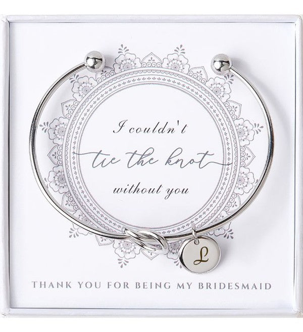 Wedding Personalized Bridesmaid Bangle Gift Set