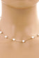 Gold-Dipped Chain Pearl Bridesmaid Necklace