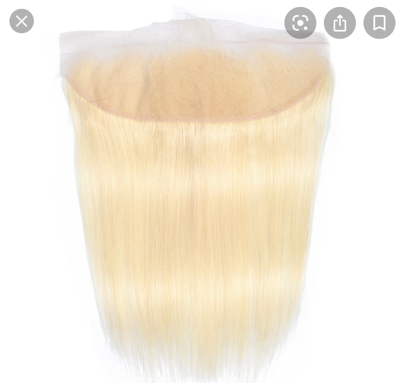 613 Blonde Straight Lace Frontal